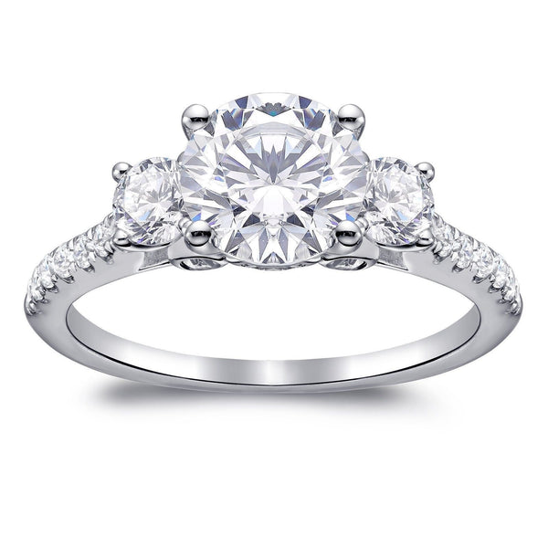 Three Round Diamond Ring